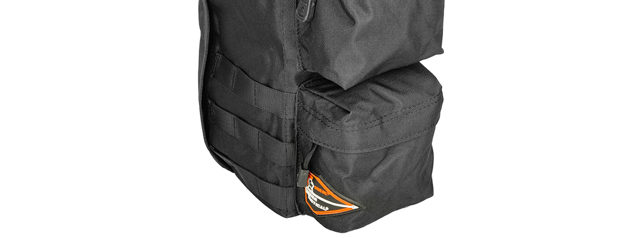 Lancer Tactical CA-351B Tactical Shoulder "Go Pack" Bag, Black - Click Image to Close