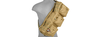 Lancer Tactical CA-351T Tactical Shoulder "Go Pack" Bag, Tan