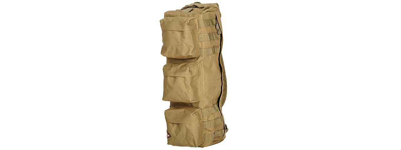 Lancer Tactical CA-351T Tactical Shoulder "Go Pack" Bag, Tan - Click Image to Close