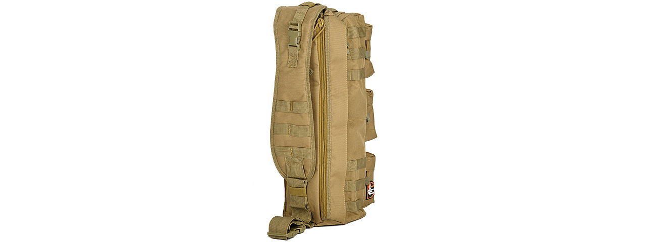 Lancer Tactical CA-351T Tactical Shoulder "Go Pack" Bag, Tan