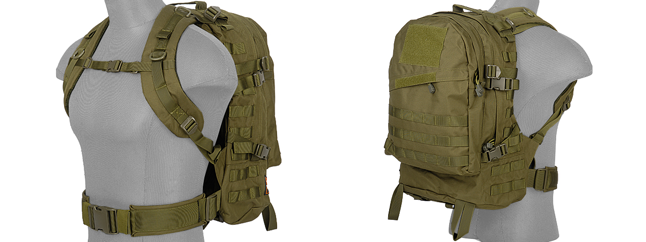 CA-352G 3-DAY ASSAULT BACKPACK (COLOR: OD GREEN) - Click Image to Close