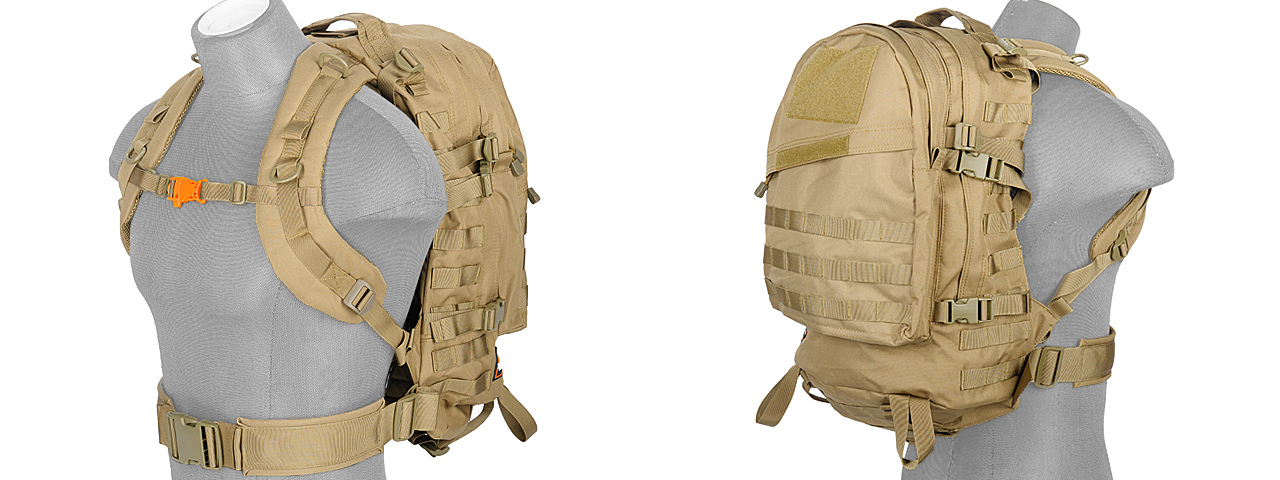 Lancer Tactical 3-Day Assault Pack (Color: Tan)