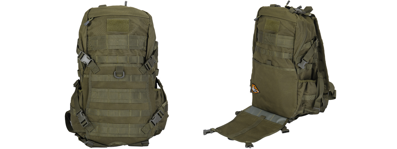 Lancer Tactical CA-353G FAST Pack EDC, OD Green - Click Image to Close