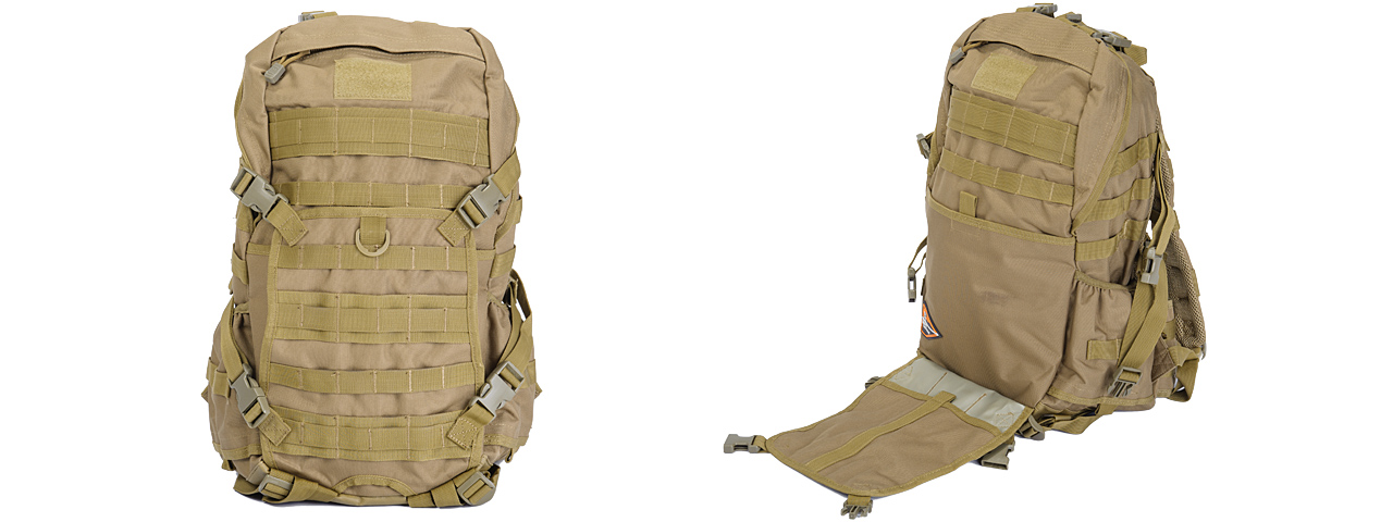 Lancer Tactical CA-353T FAST Pack EDC, Tan - Click Image to Close