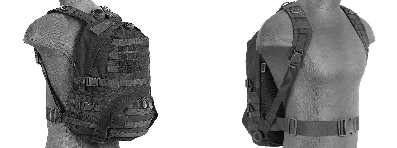 Lancer Tactical CA-354B Patrol Backpack, Black - Click Image to Close