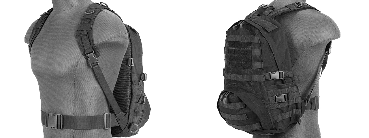 Lancer Tactical CA-354B Patrol Backpack, Black - Click Image to Close