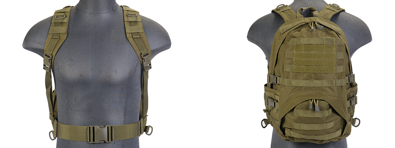 Lancer Tactical CA-354G Patrol Backpack, OD Green - Click Image to Close