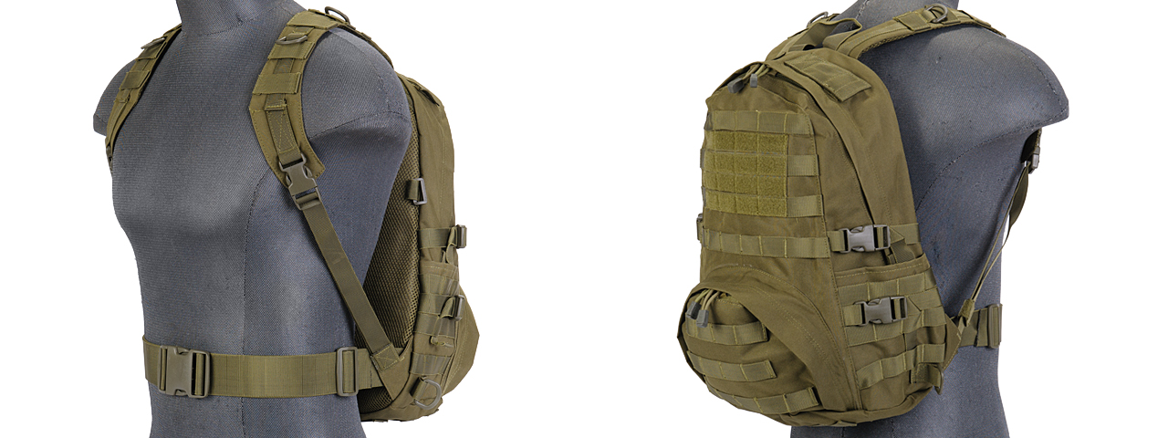 Lancer Tactical CA-354G Patrol Backpack, OD Green - Click Image to Close