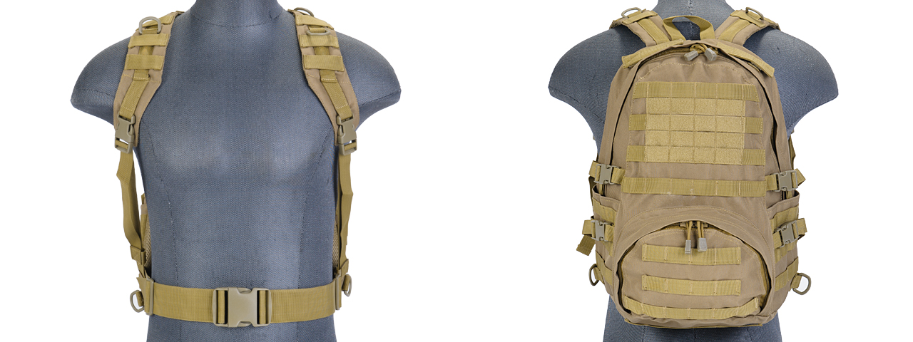 Lancer Tactical CA-354T Patrol Backpack, Dark Earth - Click Image to Close