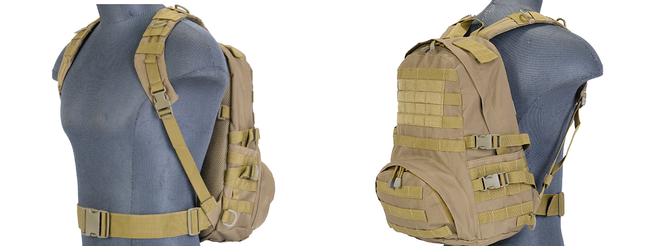 Lancer Tactical CA-354T Patrol Backpack, Dark Earth - Click Image to Close