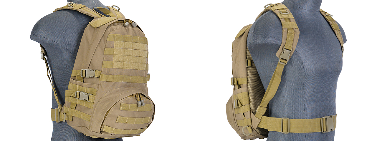 Lancer Tactical CA-354T Patrol Backpack, Dark Earth - Click Image to Close