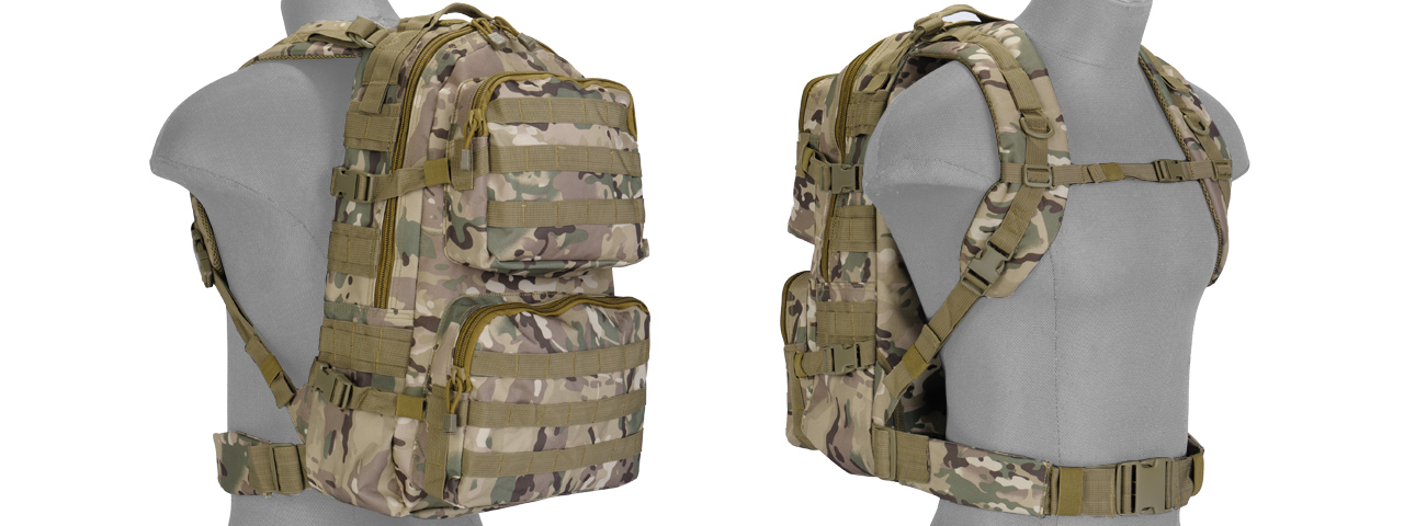 Lancer Tactical CA-355C Multi-Purpose Backpack, Camo - Click Image to Close