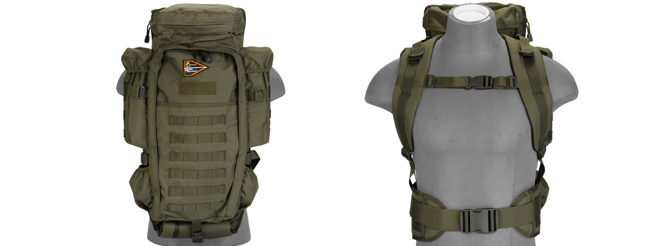 Lancer Tactical CA-356G Rifle Backpack, OD Green - Click Image to Close