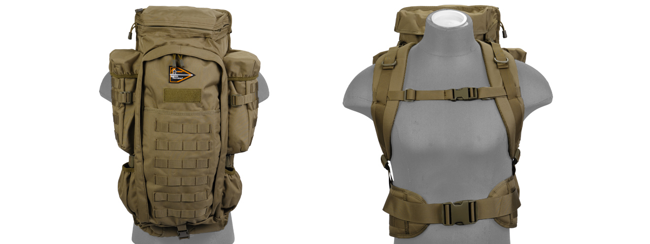 Lancer Tactical CA-356T Rifle Backpack, Tan - Click Image to Close