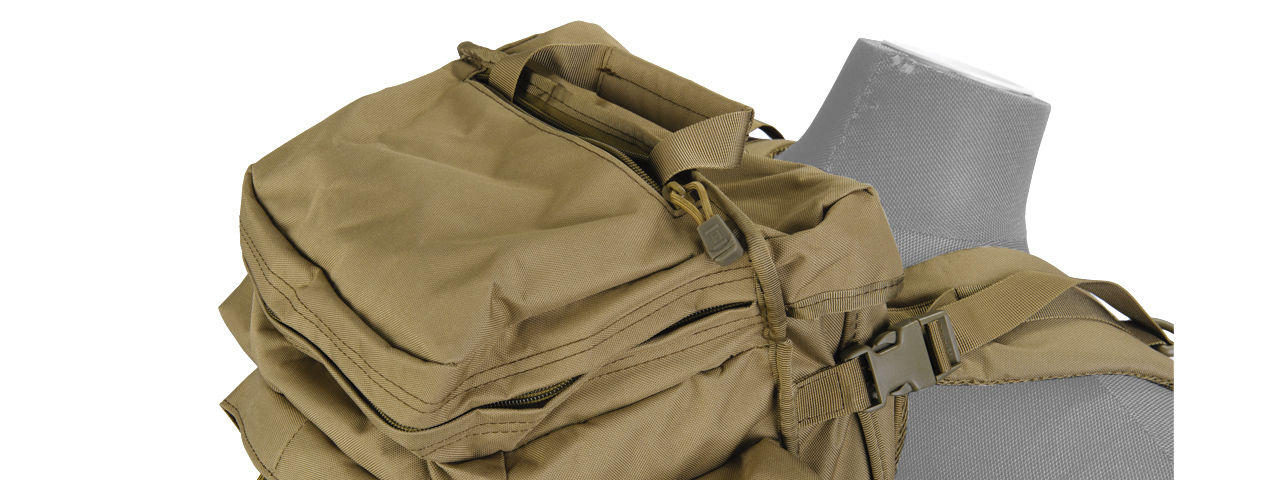 Lancer Tactical CA-356T Rifle Backpack, Tan - Click Image to Close