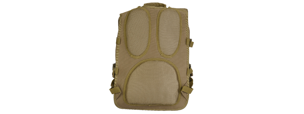 Lancer Tactical CA-357T Tactical Laptop Backpack, Tan - Click Image to Close
