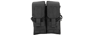 Lancer Tactical CA-358B Dual M4/M16/AK74 Magazine Pouch, Black