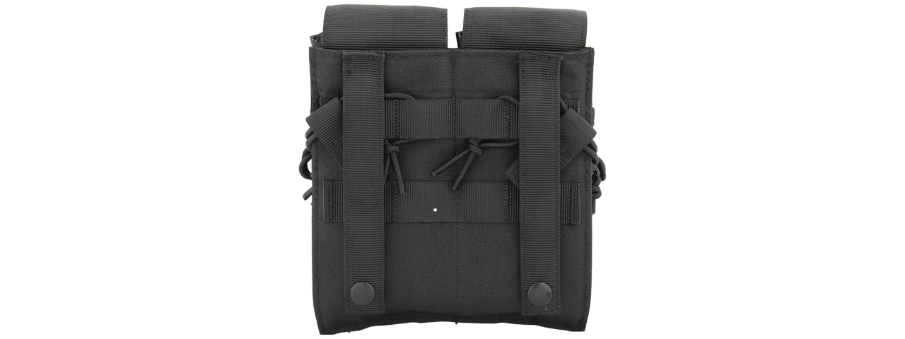 CA-358BN DUAL M4/M16/AK74 MAGAZINE POUCH, NYLON (BK) - Click Image to Close