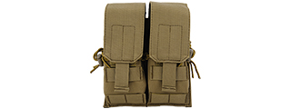 CA-358TN NYLON DOUBLE MAG POUCH (M4/M16/AK MAG), TAN