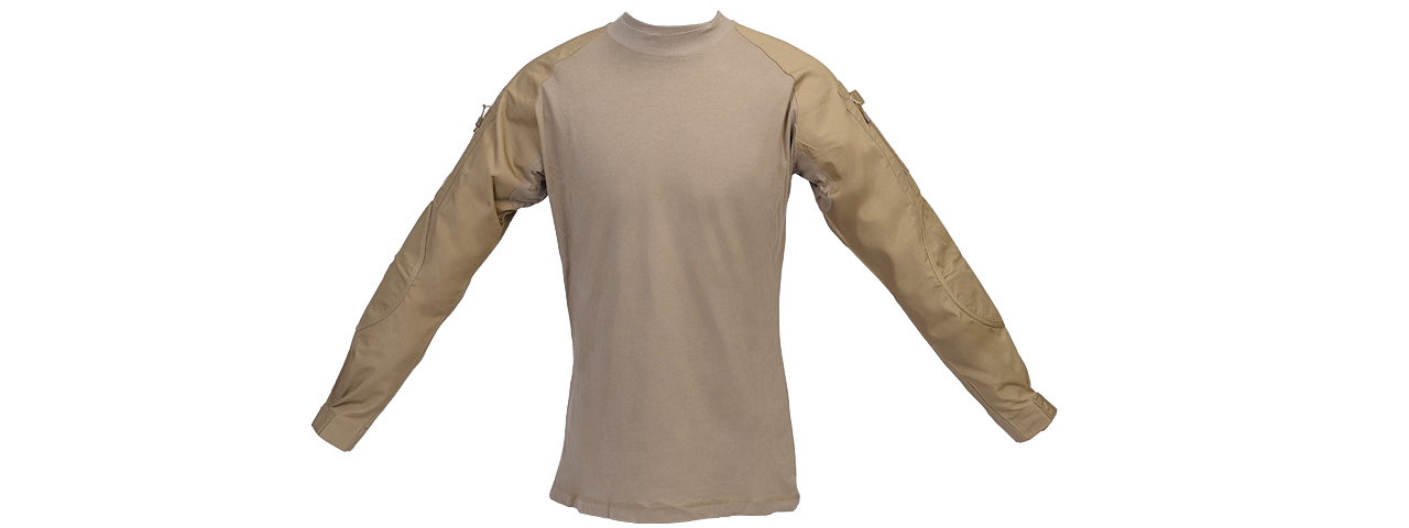 CA-363SM COMBAT SHIRT (COLOR: TAN) SIZE: SMALL - Click Image to Close