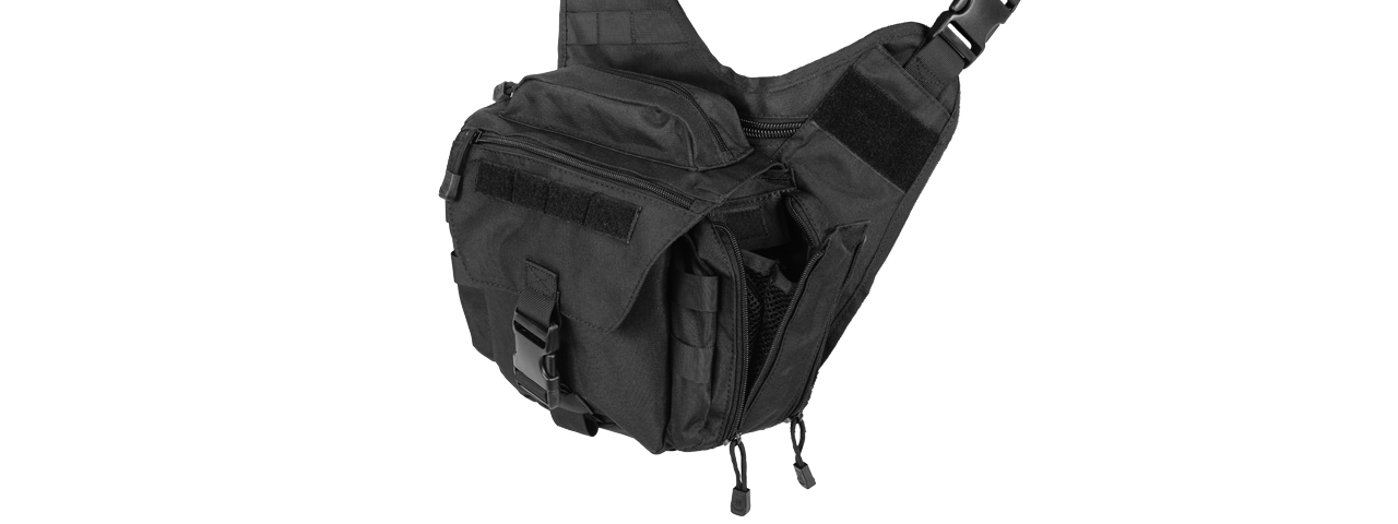 CA-366B TACTICAL MESSENGER BAG (BLACK) - Click Image to Close