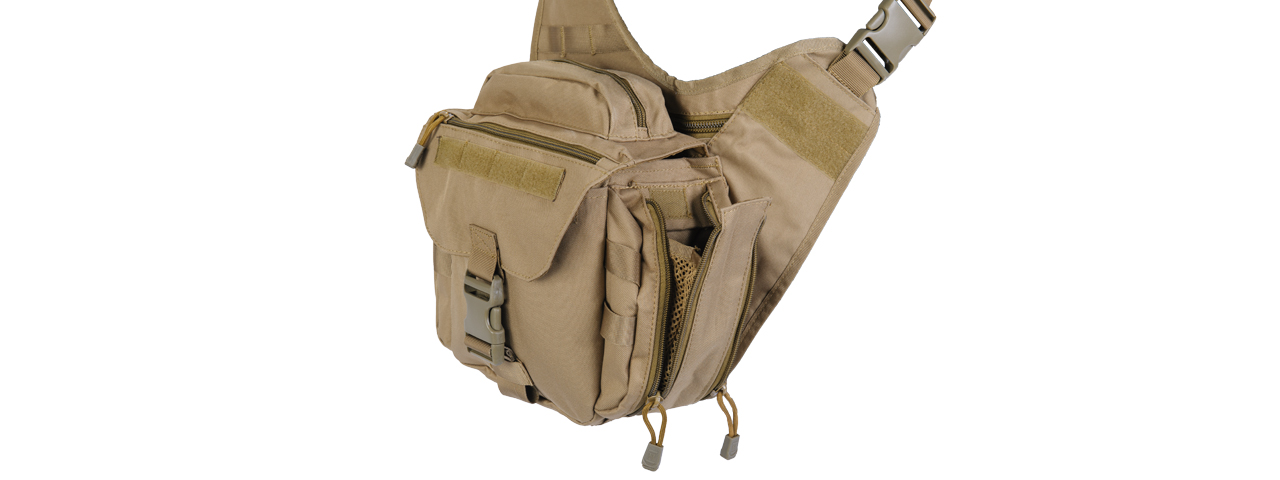 CA-366T TACTICAL MESSENGER BAG (TAN) - Click Image to Close