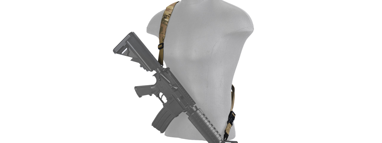 CA-367C 2 POINT PADDED RIFLE SLING [1000D NYLON] (CAMO) - Click Image to Close