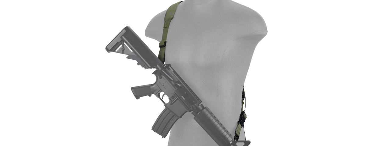 CA-367GN 2-POINT PADDED RIFLE SLING (OD) - Click Image to Close