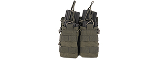 Lancer Tactical 600D Nylon Bungee Open Top M4 Magazine Pouch (Color: OD Green)