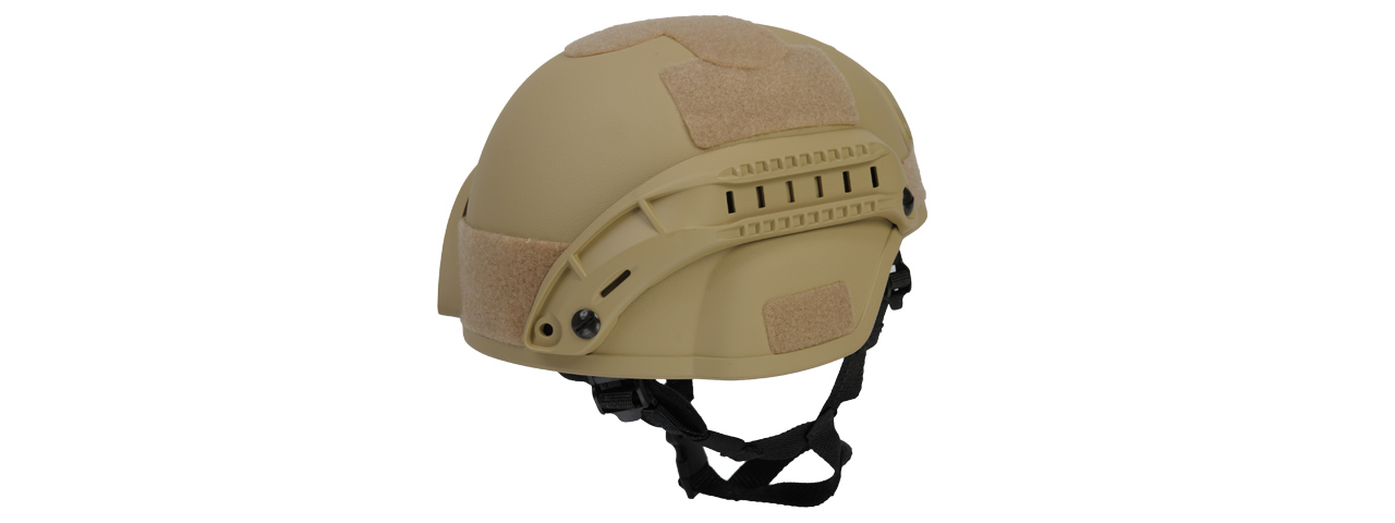 CA-380T MICH 2000 SF TYPE "PLASTIC" HELMET (TAN) - Click Image to Close