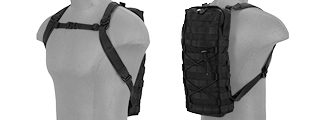 CA-384B MOLLE ATTACHABLE HYDRATION BACKPACK (BLACK)