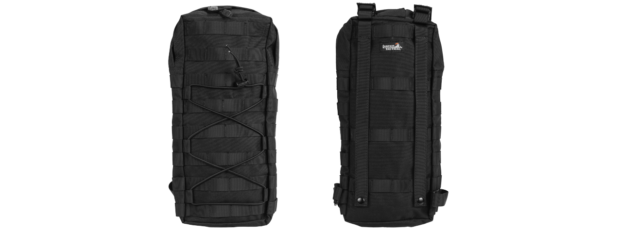 CA-384BN NYLON MOLLE ATTACHABLE HYDRATION BACKPACK (BLK) - Click Image to Close