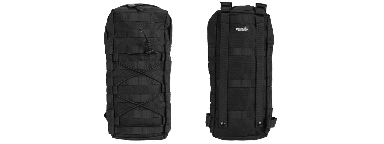CA-384BN NYLON MOLLE ATTACHABLE HYDRATION BACKPACK (BLK)