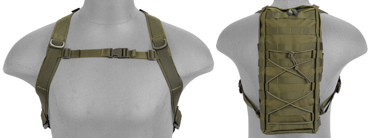 CA-384G MOLLE ATTACHABLE HYDRATION BACKPACK (OD GREEN) - Click Image to Close