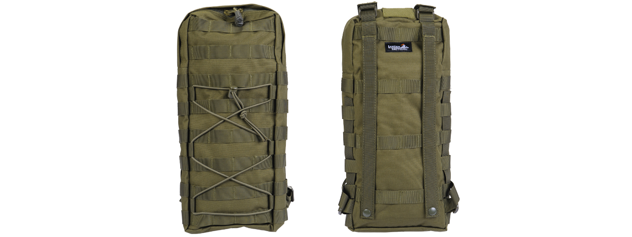 CA-384GN NYLON MOLLE ATTACHABLE HYDRATION BACKPACK (OD) - Click Image to Close