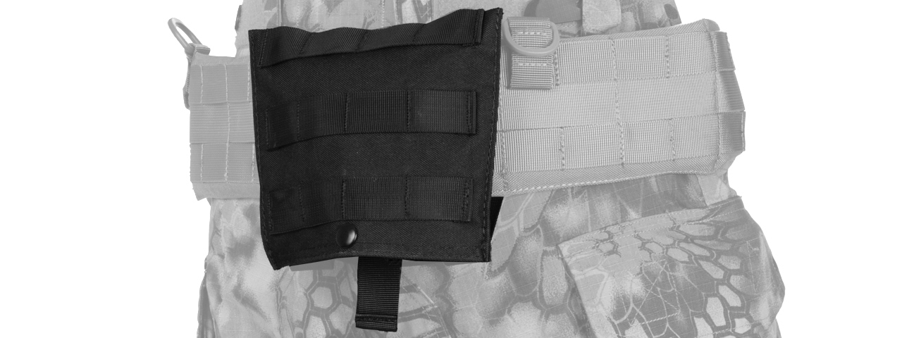 CA-389B MOLLE PLATFORM FOLD-AWAY NETTING DUMP POUCH (BLACK) - Click Image to Close