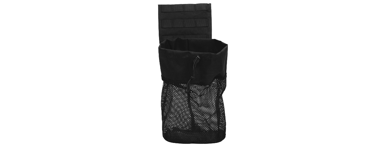 CA-389B MOLLE PLATFORM FOLD-AWAY NETTING DUMP POUCH (BLACK) - Click Image to Close