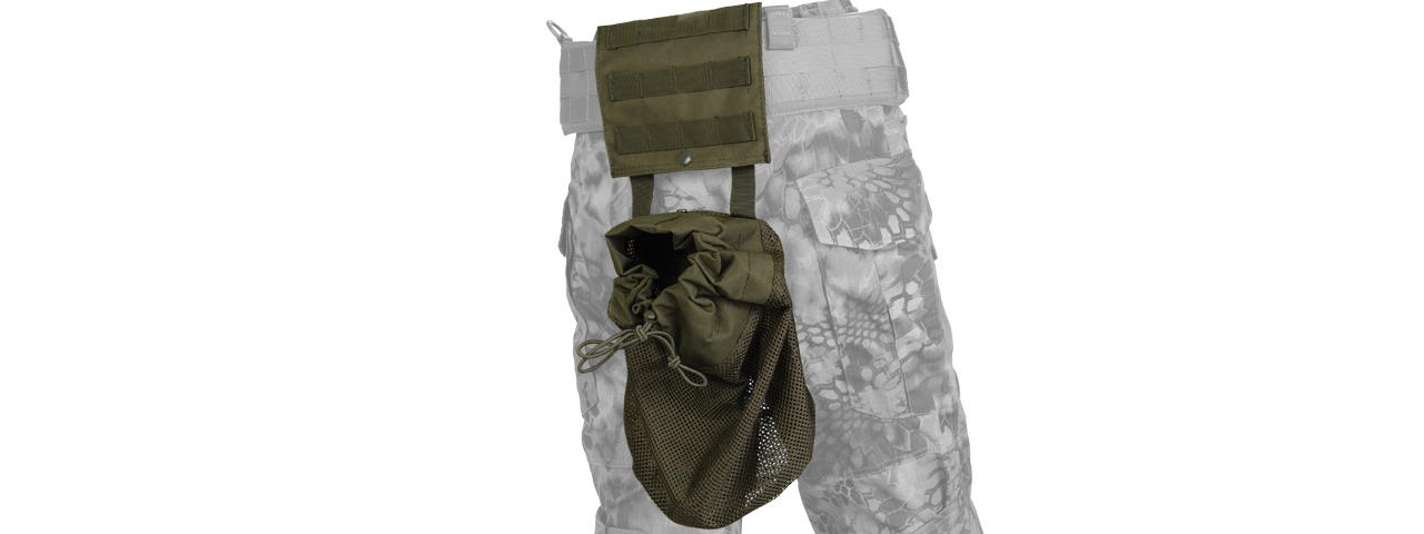 CA-389G MOLLE PLATFORM FOLD-AWAY NETTING DUMP POUCH (OD GREEN)