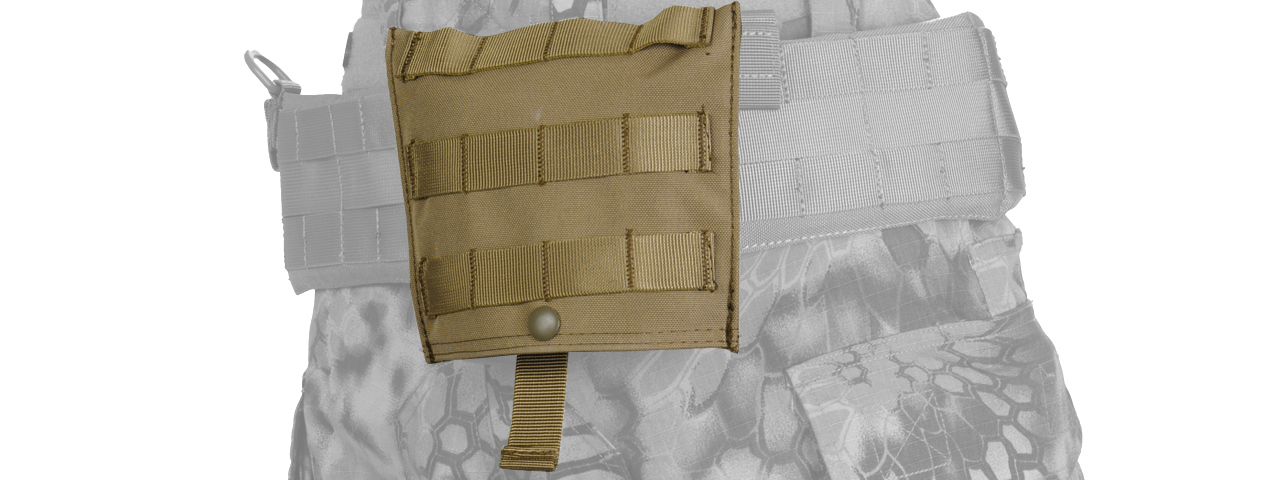 CA-389T MOLLE PLATFORM FOLD-AWAY NETTING DUMP POUCH (TAN) - Click Image to Close