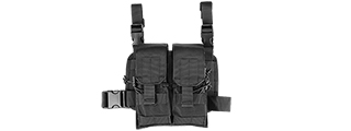 CA-390B 2 x 2 MAGAZINE POUCH LEG RIG (COLOR: BLACK)
