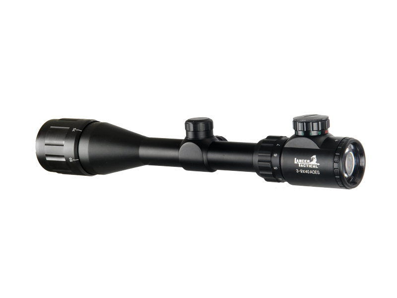 Lancer Tactical CA-415B Red & Green Dual Illuminated AO Scope - Click Image to Close