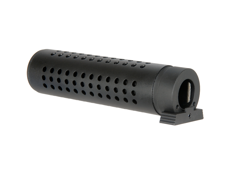 Lancer Tactical 39mm x 144mm QD Barrel Extension w/ Flash Hider (BLACK)