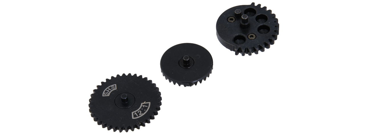 Lancer Tactical CA-607 CNC Steel Super High Speed 12:1 Gear Set, 80g - Click Image to Close