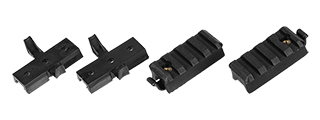 CA-717B HELMET RAIL PLASTIC MOUNT SET (BLACK)