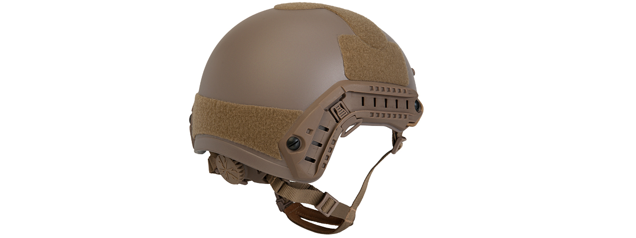 Lancer Tactical Airsoft Ballistic MH Type Helmet (Color: Tan) - Click Image to Close