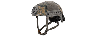 Lancer Tactical Airsoft Ballistic MH Type Helmet (Color: Digital Woodland)