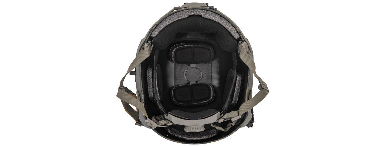 Lancer Tactical Airsoft Ballistic MH Type Helmet (Color: Digital Woodland) - Click Image to Close