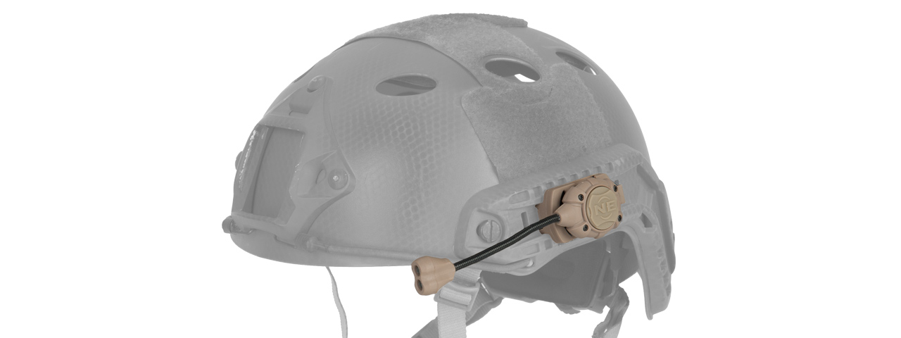 CA-729TG HELMET MULTI-LIGHT 2-LED (DARK EARTH) - Click Image to Close