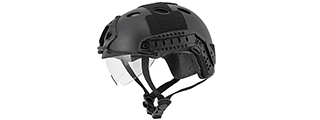 CA-740B HELMET PJ TYPE "BASIC VERSION w/VISOR" (COLOR: BLACK) SIZE: MEDIUM