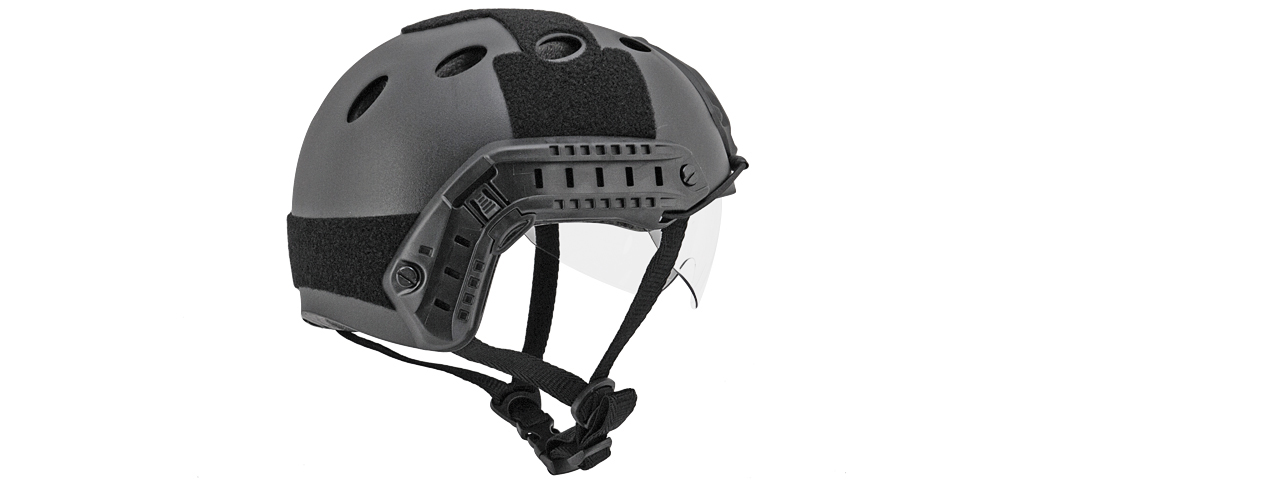 CA-740B HELMET PJ TYPE "BASIC VERSION w/VISOR" (COLOR: BLACK) SIZE: MEDIUM